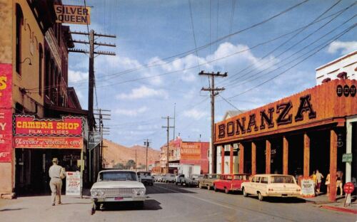 Virginia City NV~Bonanza~Silver Queen~Hart's Brass Rail~2 Station Wagons 1960s
