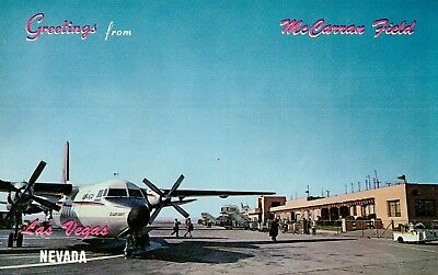 Vintage Postcard Of The McCarran Airport In Las Vegas NV Long Ago