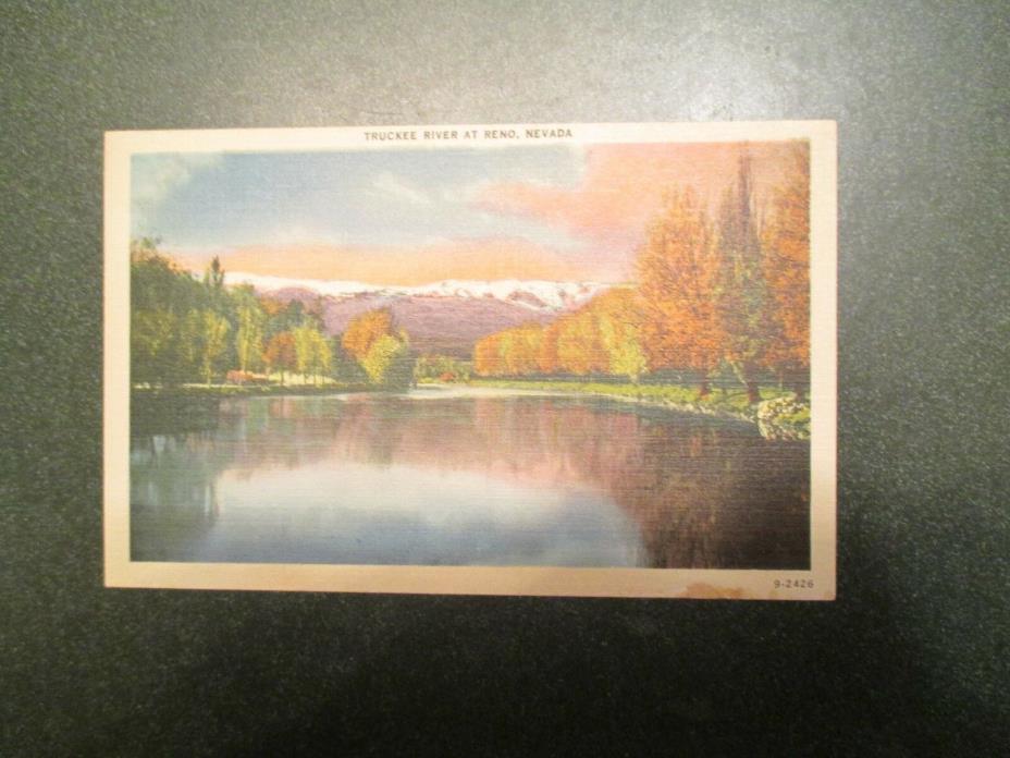 Truckee River at Reno Nevada NV Postcard