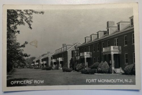 Officers' Row Fort Monmouth NJ New Jersey RPPC