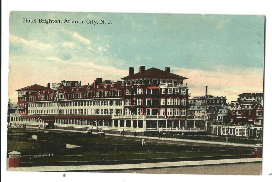 Old Postcard Hotel Brighton Atlantic City New Jersey