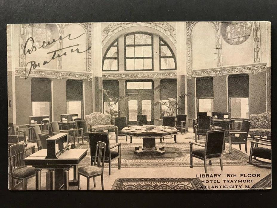 Postcard Atlantic City NJ c1919 - Hotel Traymore Library