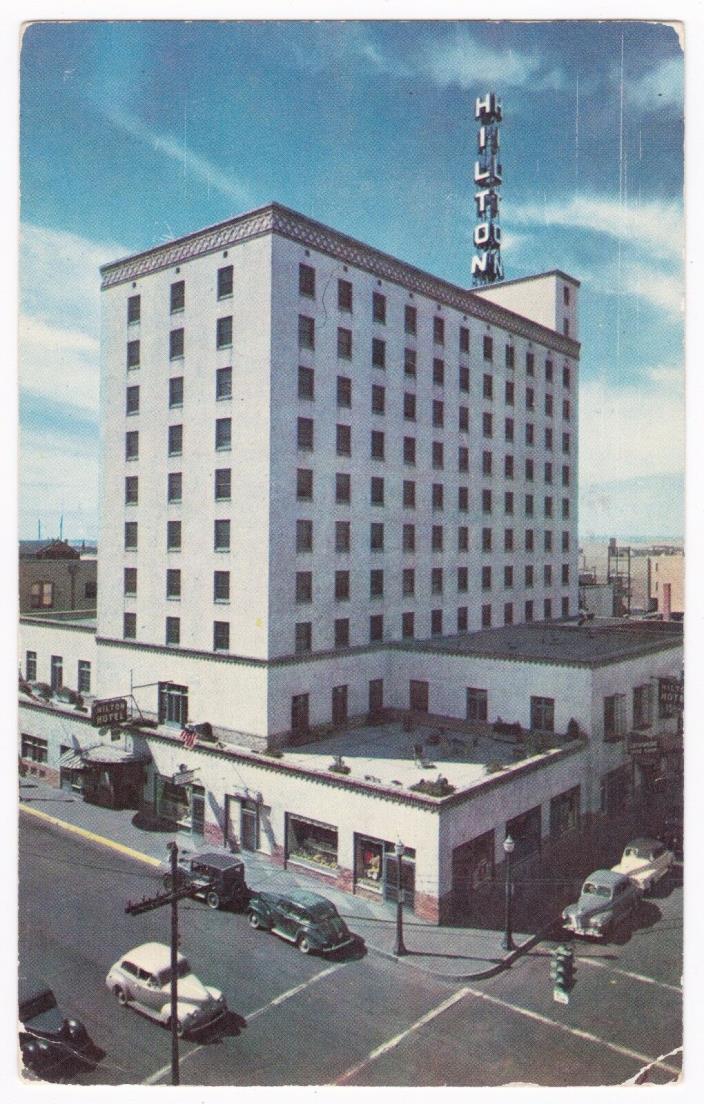 Postcard Hilton Hotel New Mexico Late 1940's A2
