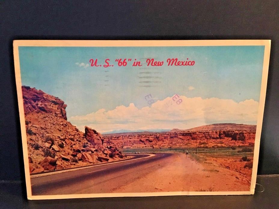 Postcard  Scenic U.S. 66  near Grants, New Mexico   Z8
