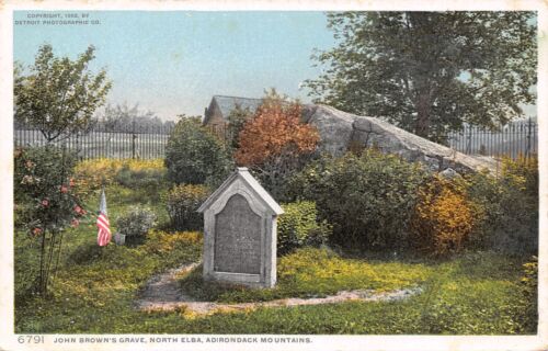 North Elba NY Detroit Publishing #6791 John Browns Grave & Tombstone 1902