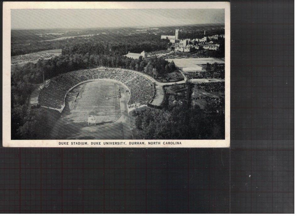 Post Card Football Duke Stadium, Durham, North Carolina