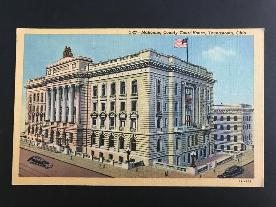 Mahoning County Court House Youngstown OH Vintage Postcard Unposted