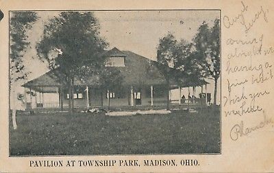MADISON OH – Township Park Pavilion – udb – 1906