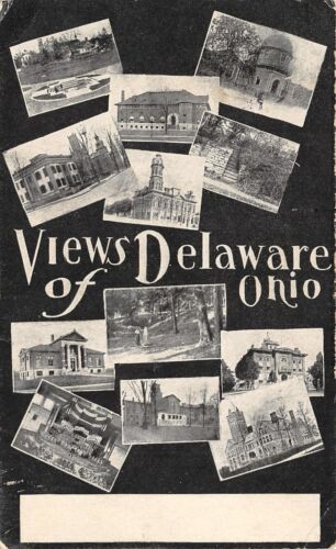 Delaware OH (Ohio) Multiview Wesleyan College~Pipe Organ~Observatory B&W 1911