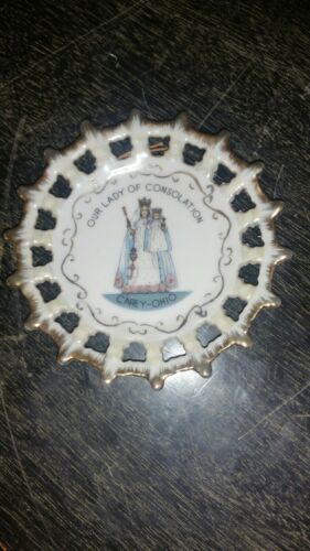 Our Lady of Consolation Shrine Carey Ohio Vintage Souvenir  Plate