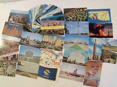 OKLAHOMA! OK. 50+ POSTCARD LOT PICTURESQUE VIEWS OF ROADSIDE AMERICANA! #147