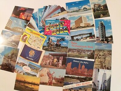 OKLAHOMA OK LOT 50+ POSTCARD UNPOSTED STD SZ ROADSIDE AMERICANA 1 LARGE LETTER 5