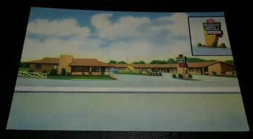 Vintage Roadside Western Motel Muskogee Oklahoma Postcard