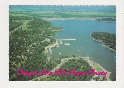 Oologah Lake area, Will Rogers County Oklahoma Postcard