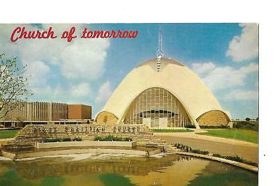 CHURCH OF TOMORROW,OKLAHOMA CITY,  OKLAHOMA,1960'S POST CARD.