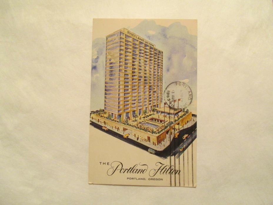 The Hilton Portland Oregon OR Postcard