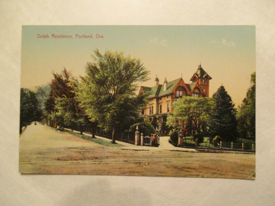 Dolph Residence Portland Oregon OR Postcard