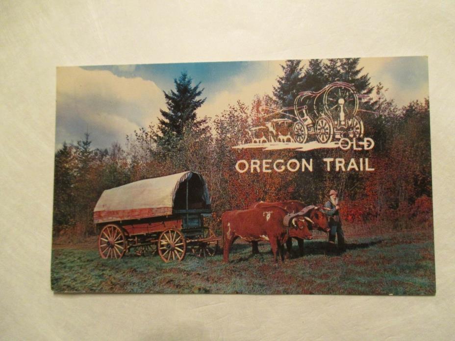Old Oregon Trail Oregon OR Postcard
