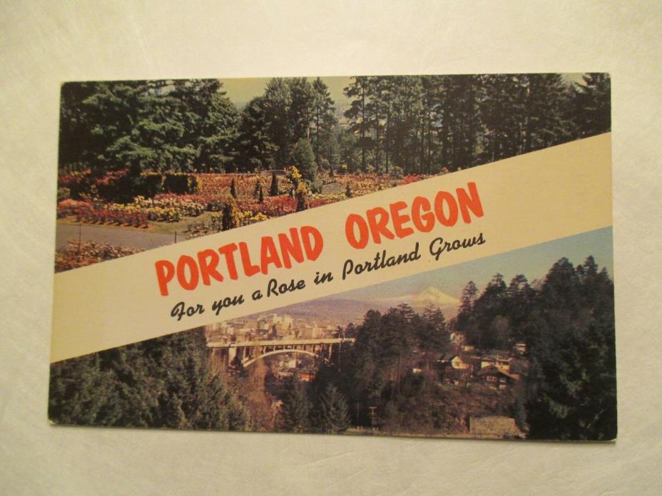 For you a rose in Portland Grows Oregon OR Postcard