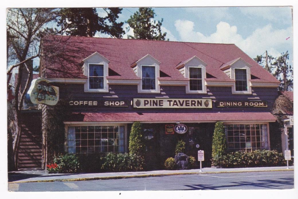 Postcard Pine Tavern Restaurant Coffee Shop Bend Oregon A5