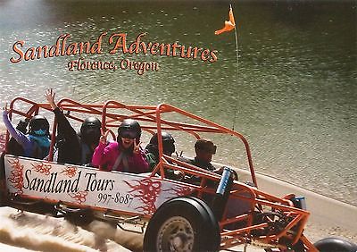 Postcard OR Oregon Florence Sandland Adventures Dune Buggies Unused MINT