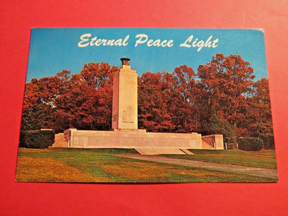 Gettysburg PA Eternal Light Peace Memorial Vintage Old  Postcard PC368