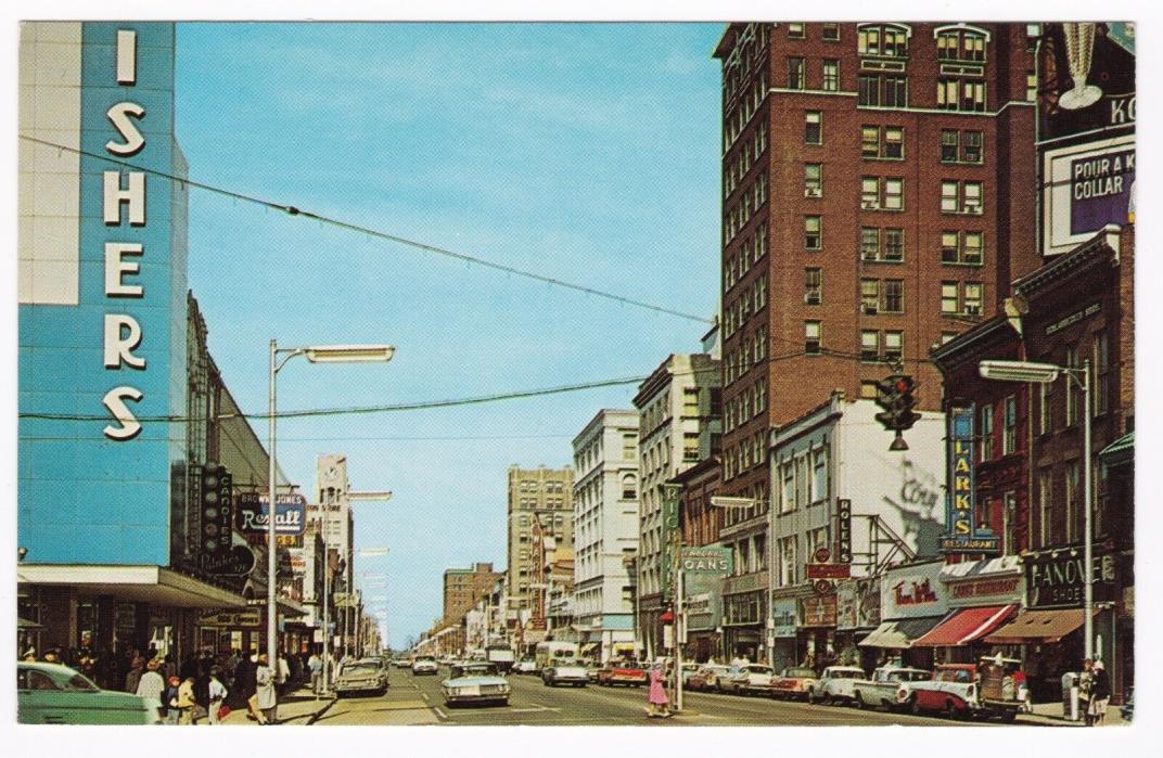Postcard Downtown Erie PA State St. at 10th St. Circa 1960 A2