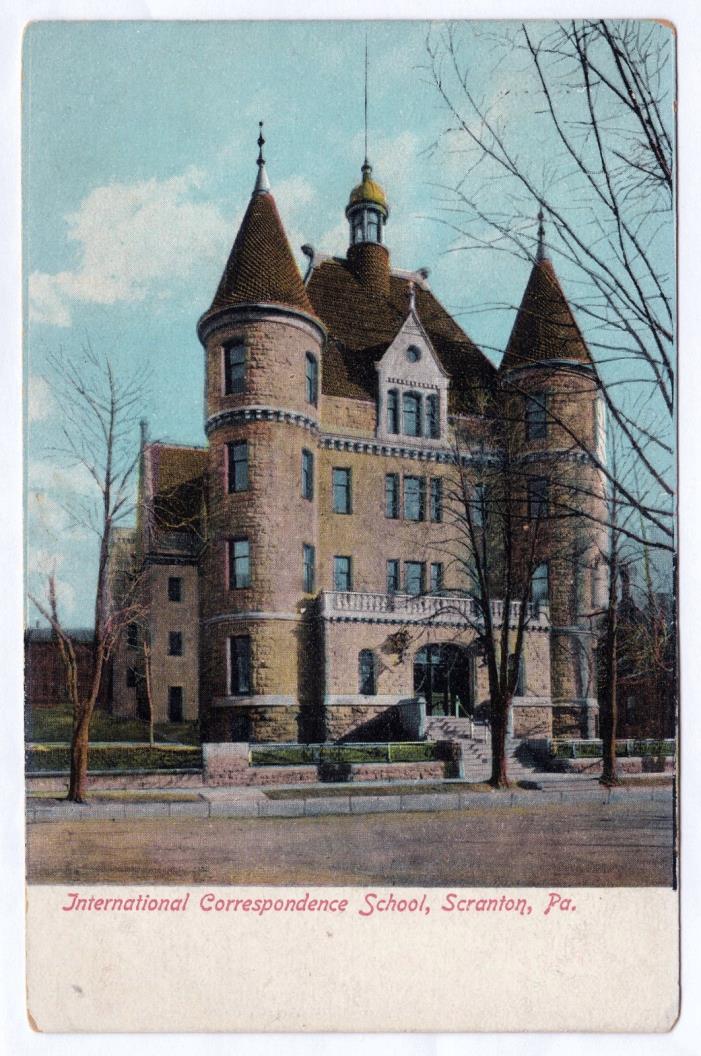 1901-07 Scranton PA International Correspondence School Lackawanna UDB Postcard