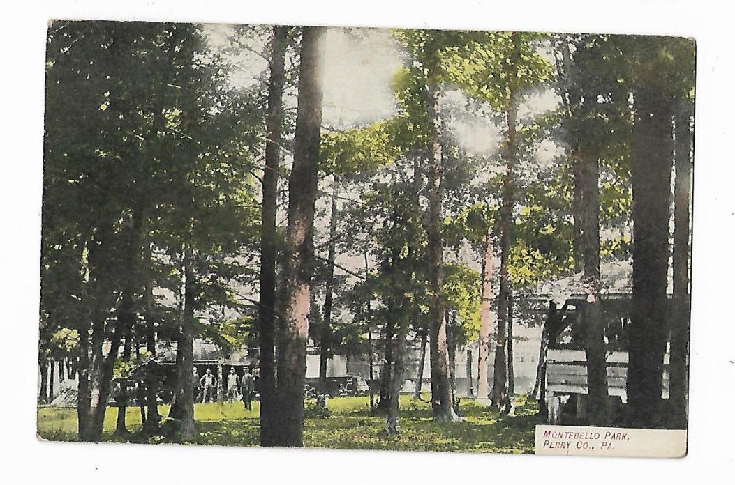 Old Postcard Montebello Park Perry County Pennsylvania