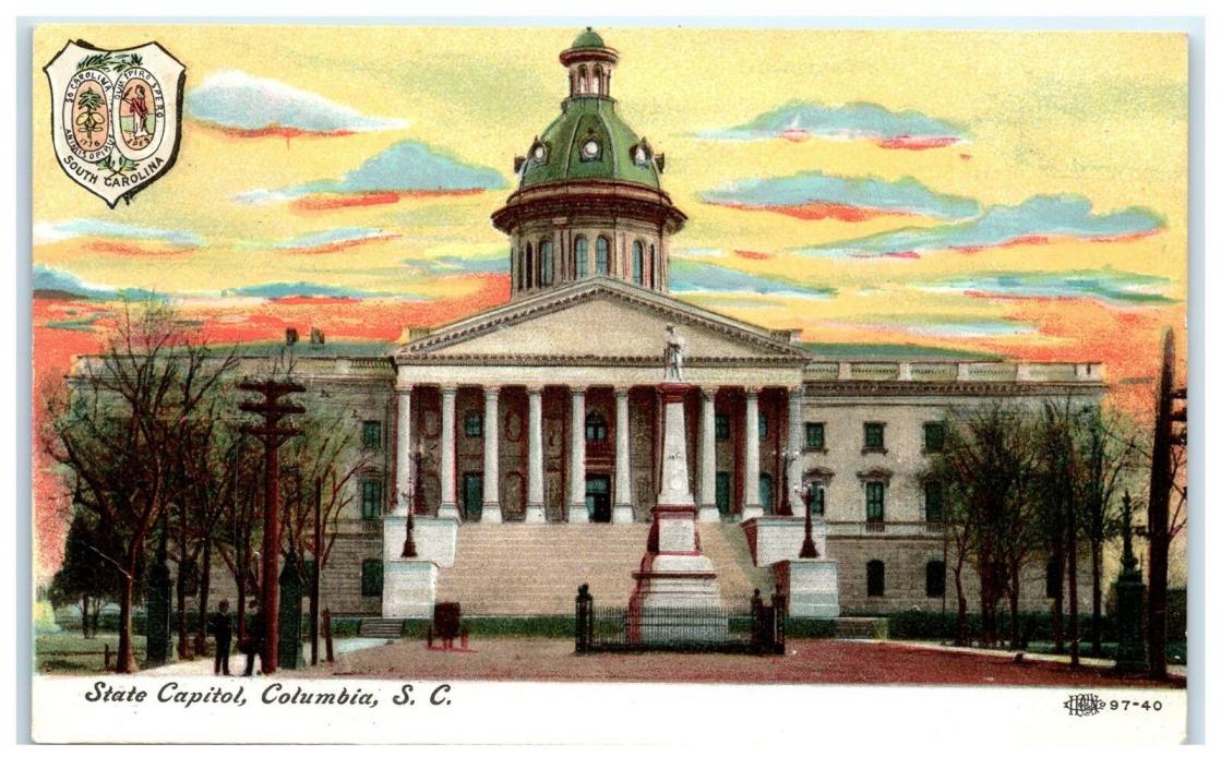 STATE CAPITAL COLUMBIA SC POSTCARD 7Z