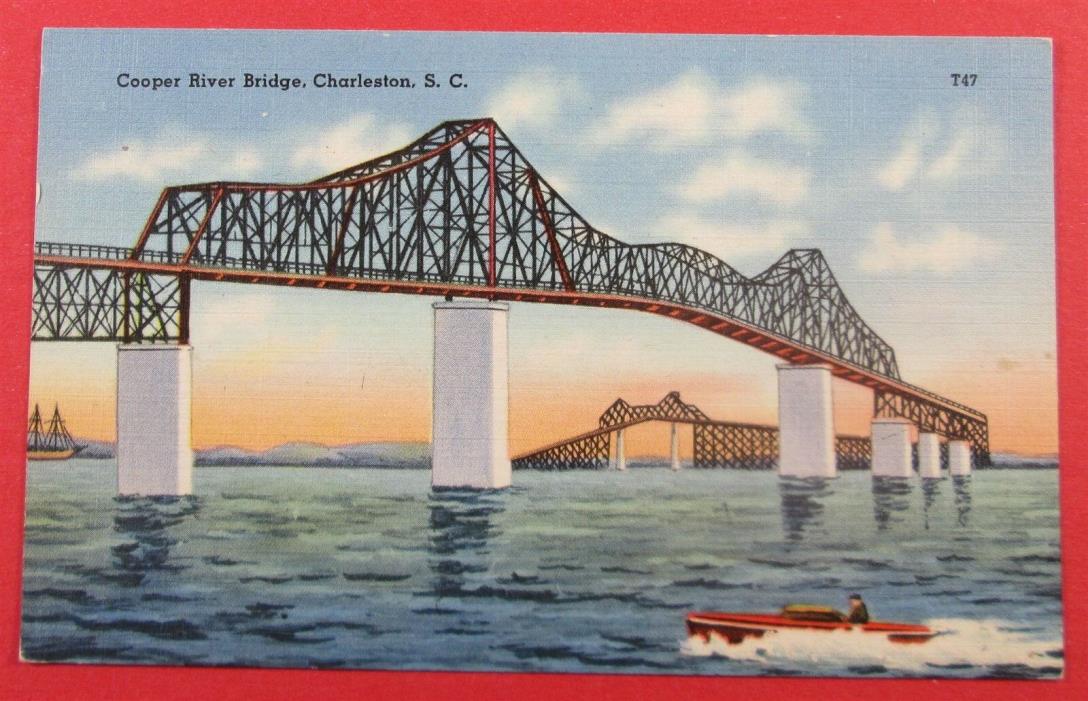 Cooper River Bridge, Charleston, SC Postcard (#4489)