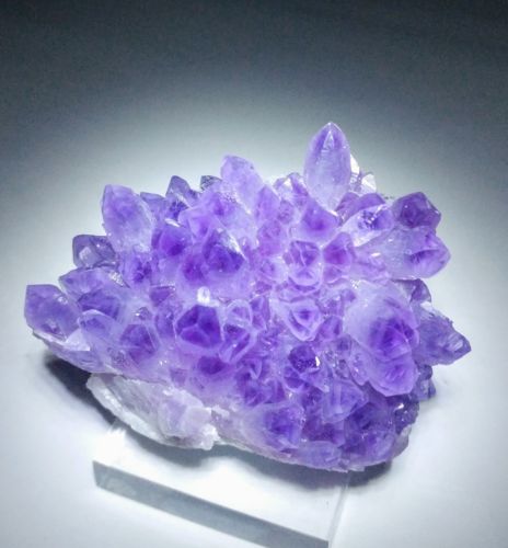 ***GORGEOUS-Sparkling Purple Amethyst crystal cluster, mine Zacatecas Mexico***