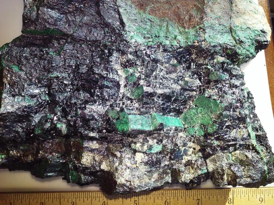 AWESOME HUGE COPPER/CHROMIUM & CHALCOCHITE & SILVER REPLACED PETRIFIED WOOD