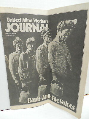 Vintage Coal Mining UMWA United Mine Workers Journal Dec. 1984 Rank And File