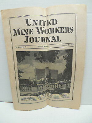 Vintage Coal Mining UMWA United Mine Workers Journal Aug. 1968 Boyle Convention