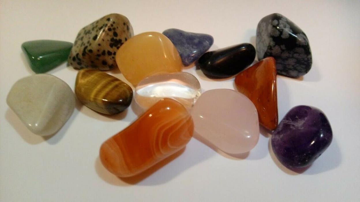 Assorted Tumbled Gemstones Sm-Med-Lg