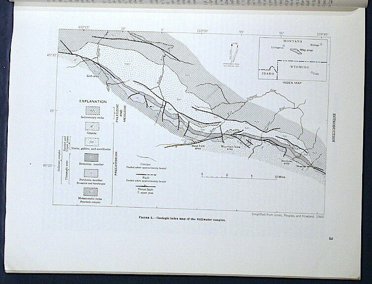 USGS STILLWATER COMPLEX MT Primary Textures and Minerals in Ultramafic Zone 1961