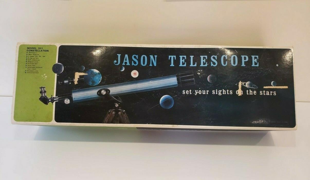 VTG RARE 67 JASON Constellation Telescope MODEL 311 W/Box Orig Booklets 280 PWR