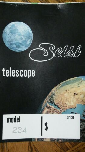 Vintage Selsi 234 Telescope price tag/warranty card