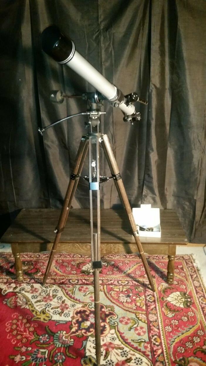 Vintage Jason Telescope 313 Discoverer w/ SLR 454 Power 60mm objective 910 focal