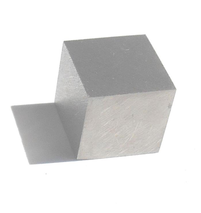 Uranium Metal 10 mm cube -- Element Sample  U-238 DU Element # 92