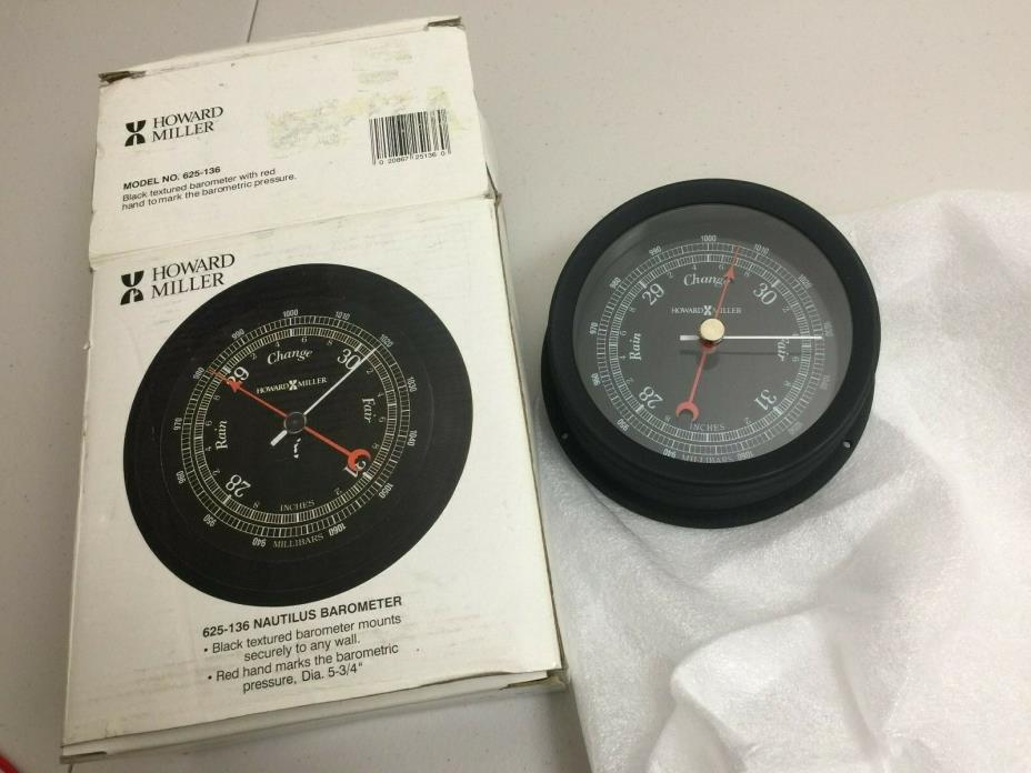 Howard Miller Mariner Barometer Wall Clock Model #: 625-136