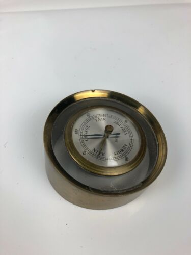 Vintage Endura Brass Barometer Pan Am Germany