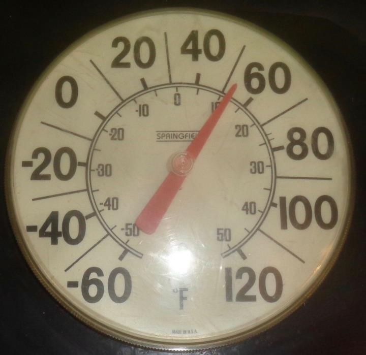 Vintage Springfield 8 inch thermometer