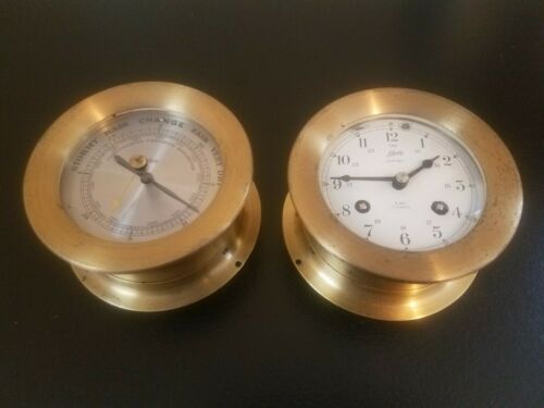 Vintage Schatz Compensated Precision Barometer And A Ship's Bell 8 Day 7 Jewels