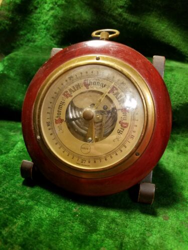 Vintage West German Welby Barometer With Stand
