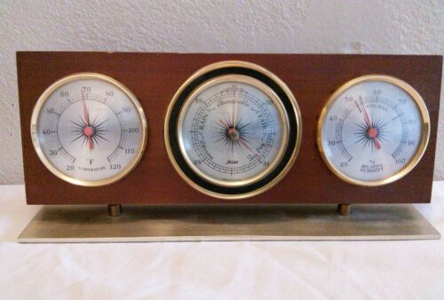 Vintage Jason Desk Top Weather Station Barometer, Thermometer, Hygrometer