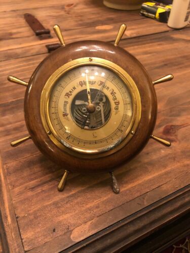 Vintage Mid Century Lufft Barometer Made In Germany