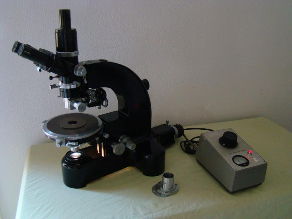 Leitz Wetzlar Petrographic Polarization Phase Contrast Ortholux Microscope