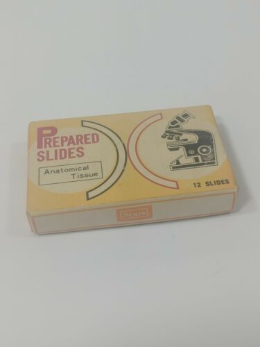 VINTAGE SEARS PREPARED SLIDES BOX Anotomical Tissue of Frog.